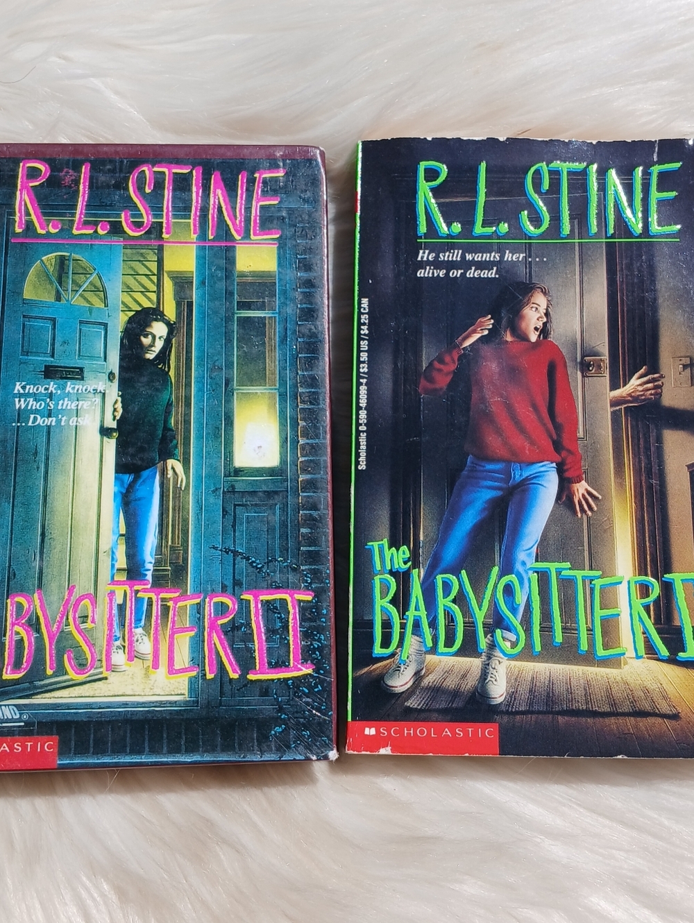 R.L. Stine The Babysitter II and III Book Set 90s Thriller Horror Vintage Books